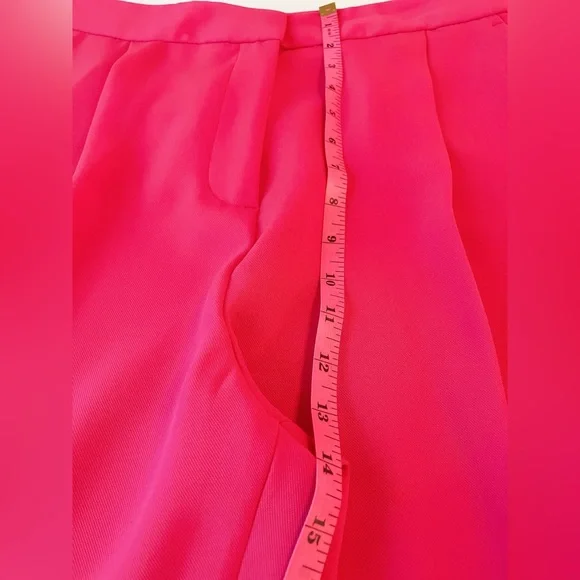 🏷️Zara Fuschia Pink Wide Leg Trouser Pants High Rise Office Siren menswear - Picture 12 of 16